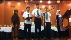 DAR students recite Surat al-Fajr at the 2013 Awards Celebration.